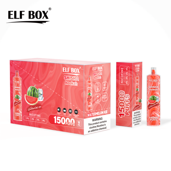 ELF BOX LS15000 Puff Shisha Hookah 0% 2% 5% Nicotine Rechargeable Disposable Vape Wholesale - AlsoVape - 5