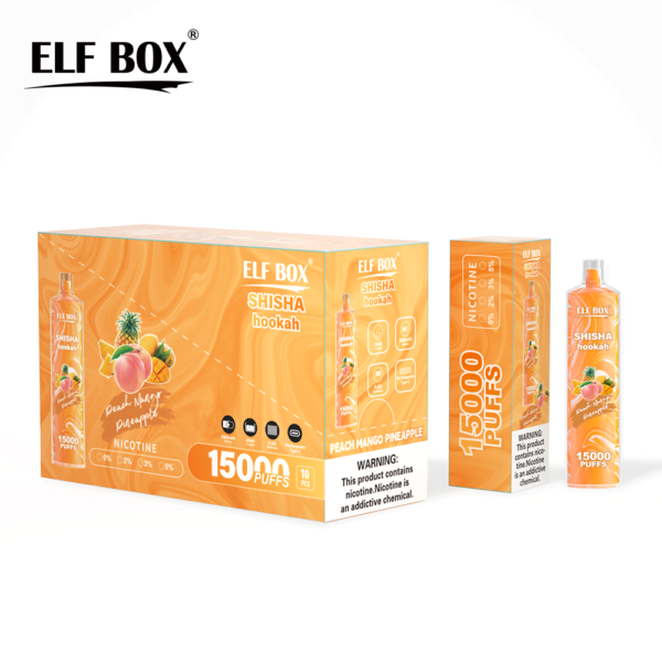 ELF BOX LS15000 Puff Shisha Hookah 0% 2% 5% Nicotine Rechargeable Disposable Vape Wholesale - AlsoVape - 15