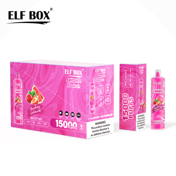 ELF BOX LS15000 Puff Shisha Hookah 0% 2% 5% Nicotine Rechargeable Disposable Vape Wholesale - AlsoVape - 8