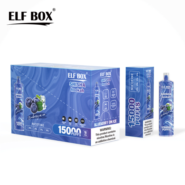 ELF BOX LS15000 Puff Shisha Hookah 0% 2% 5% Nicotine Rechargeable Disposable Vape Wholesale - AlsoVape - 10