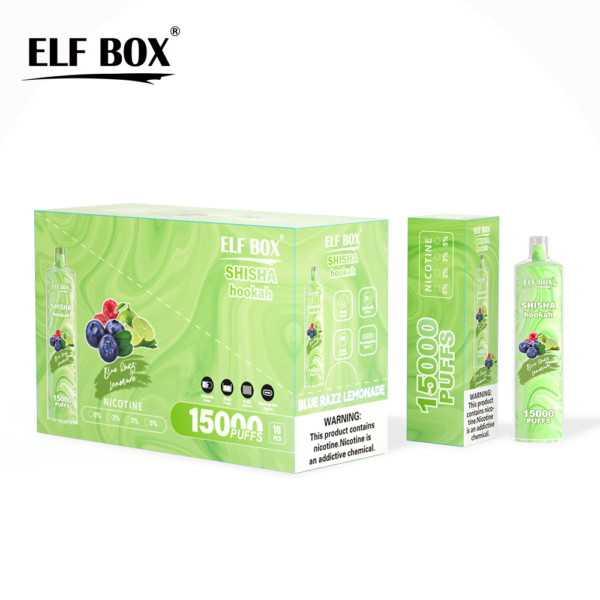 ELF BOX LS15000 Puff Shisha Hookah 0% 2% 5% Nicotine Rechargeable Disposable Vape Wholesale - AlsoVape - 11