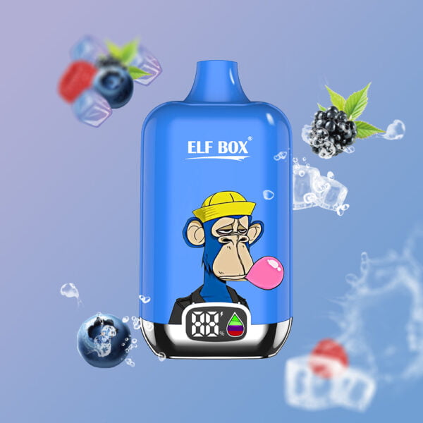 ELF box digital 12000 pust 0% 2% 3% 5% Nikotin LED display Engangs Vape Engros - AlsoVape - 14