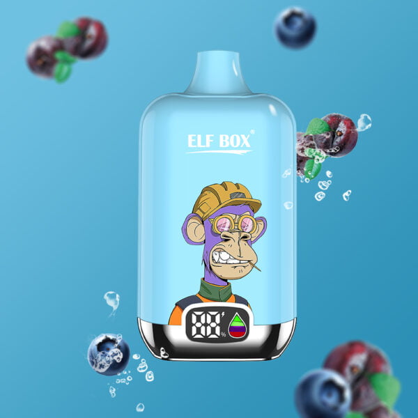ELF box digital 12000 pust 0% 2% 3% 5% Nikotin LED display Engangs Vape Engros - AlsoVape - 13
