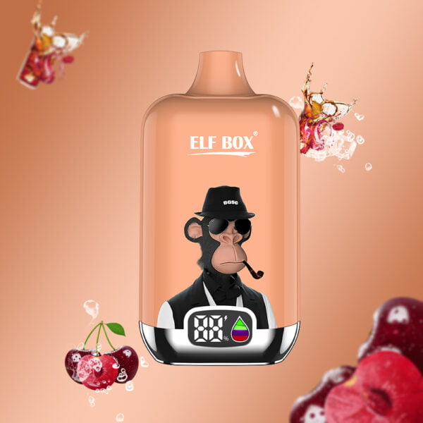 ELF box digital 12000 pust 0% 2% 3% 5% Nikotin LED display Engangs Vape Engros - AlsoVape - 12