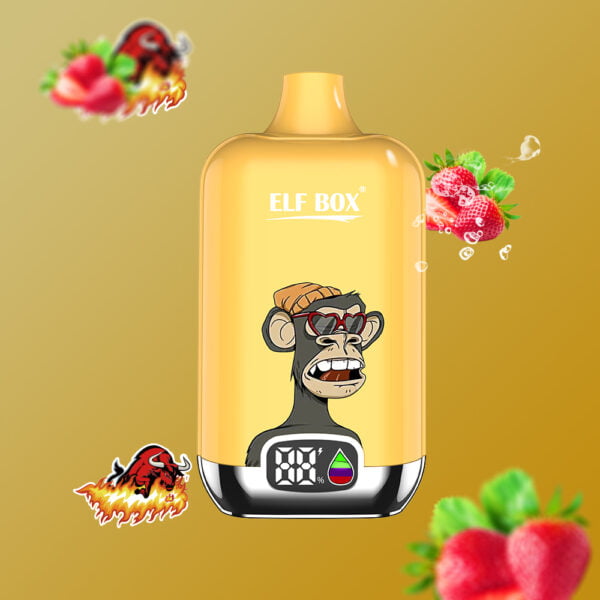ELF box digital 12000 pust 0% 2% 3% 5% Nikotin LED display Engangs Vape Engros - AlsoVape - 6