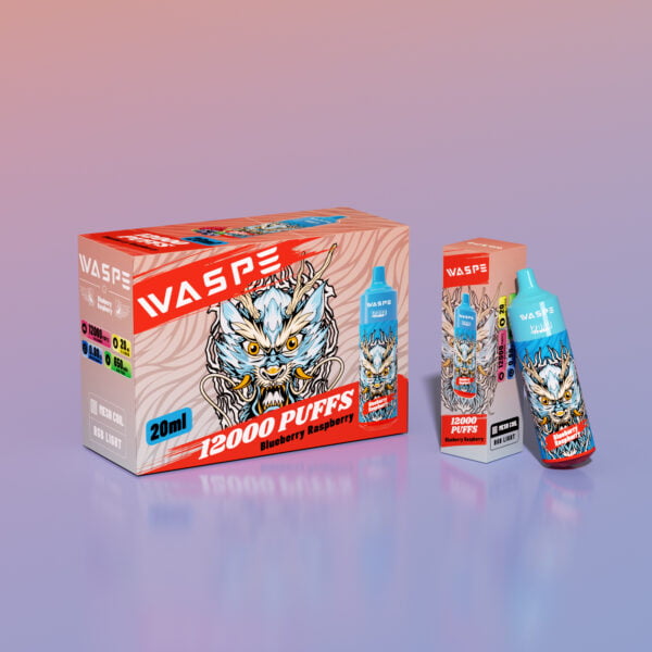 WASPE 12000 PUFFIT 0% 2% 3% 5% Nikotiini Kertakäyttöinen Vape Tukkumyynti - AlsoVape - 13