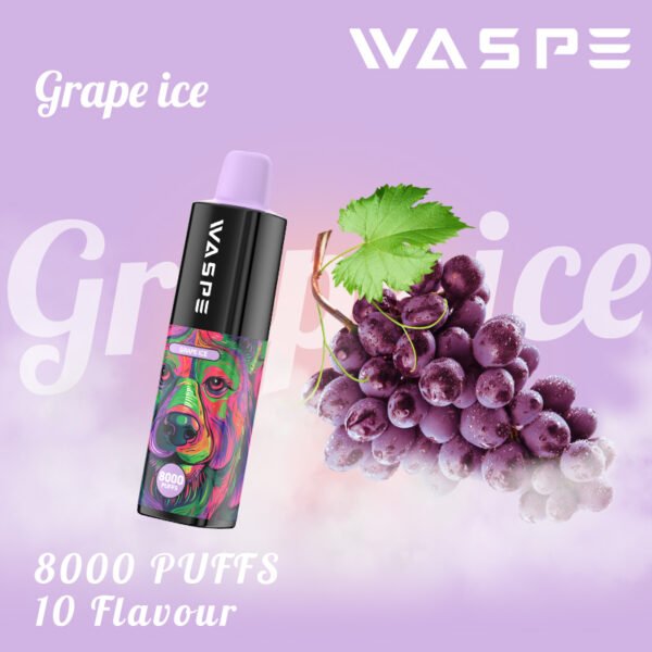 WASPE 8000 PUFFIT 0% 2% 3% 5% Nikotiini Kertakäyttöinen Vape Tukkumyynti - AlsoVape - 5
