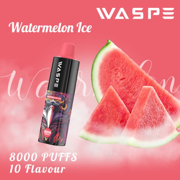 WASPE 8000 PUFFIT 0% 2% 3% 5% Nikotiini Kertakäyttöinen Vape Tukkumyynti - AlsoVape - 4