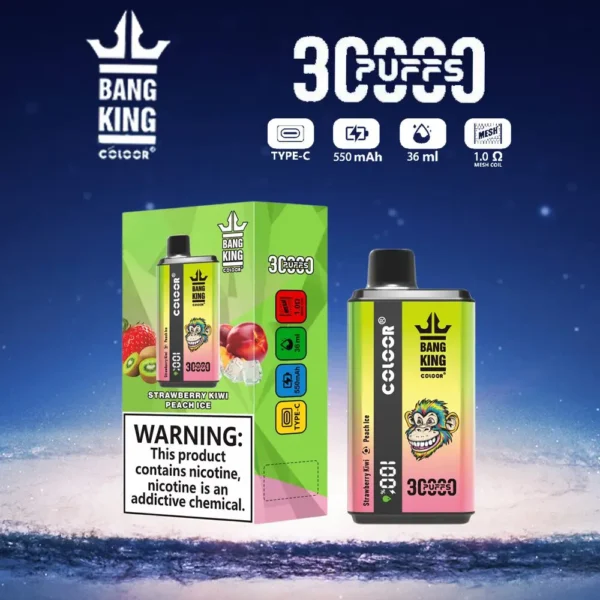 Bang King 30000 Puffs Double Flavour 0% 2% 3% 5% Låg nikotinhalt Uppladdningsbara disponibla vapes Penna Bulk Köp grossist - AlsoVape - 6
