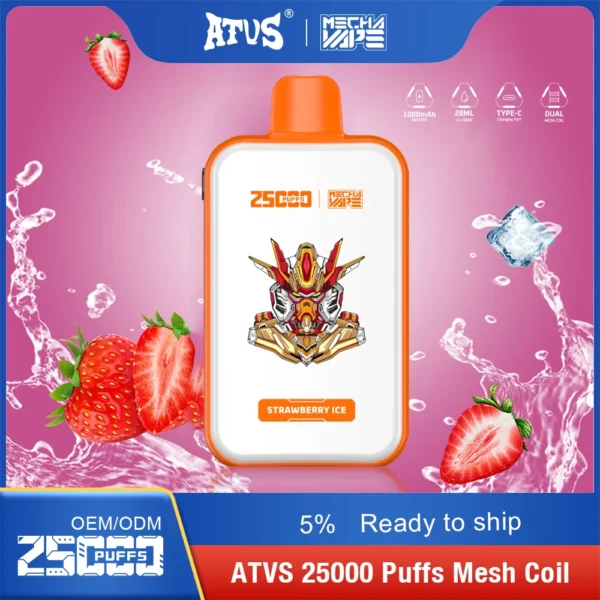 ATVS 25000 Puffs Dual Mesh 5% Niskonikotynowy jednorazowy długopis Vapes Kup hurtowo - AlsoVape - 14
