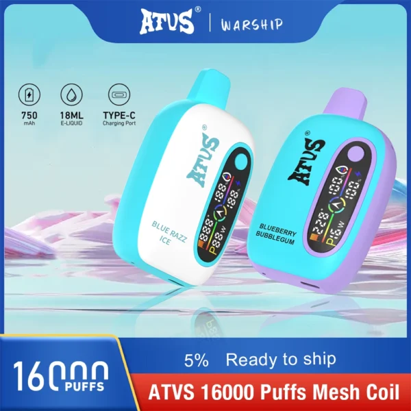 Atvs 16000 Puffs 2% 5% Genopladelige engangsvapes med lav nikotinindhold Pen Bulk Køb Engros - AlsoVape - 14
