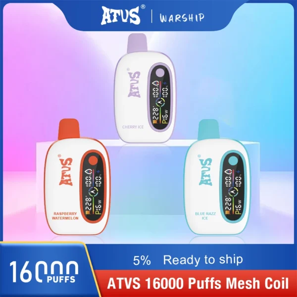 Atvs 16000 Puffs 2% 5% Genopladelig engangsvapes med lav nikotinindhold Pen Bulk Køb Engros - AlsoVape - 1