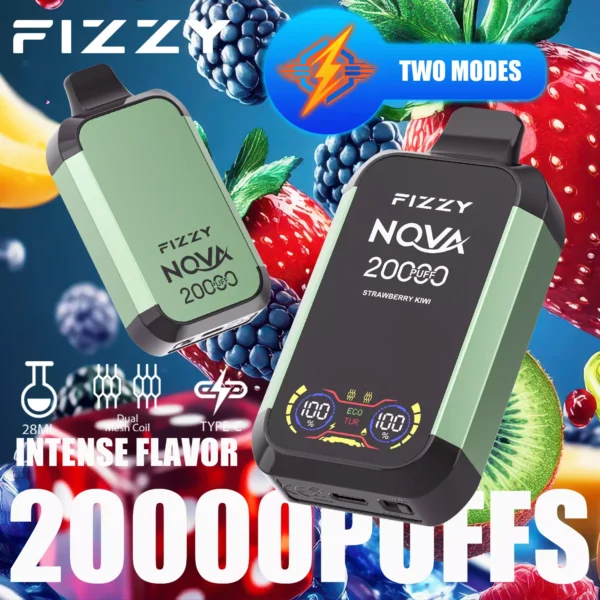 Fizzy Nova 20000 Puffs Dual Mesh 2% 5% Vähä Nikotiini Ladattava Kertakäyttöinen Vapes Pen Bulk Tukkumyynti - AlsoVape - 5