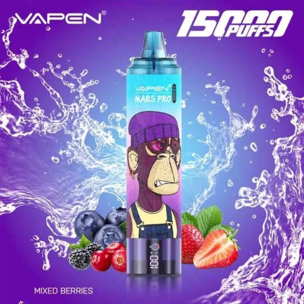 VAPEN Mrs Pro 15000 Puffs 2% Low Nicotine Rechargeable Disposable Vapes Pen Bulk Buy Wholesale - AlsoVape - 4