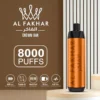 Al Fakhar Crown Bar 8000 šluků Big Cloud DTL 2% Nízké nikotinové dobíjecí jednorázové vapes Pen Hromadně Koupit Velkoobchod